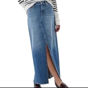 New GAP Blue Denim Maxi Skirt